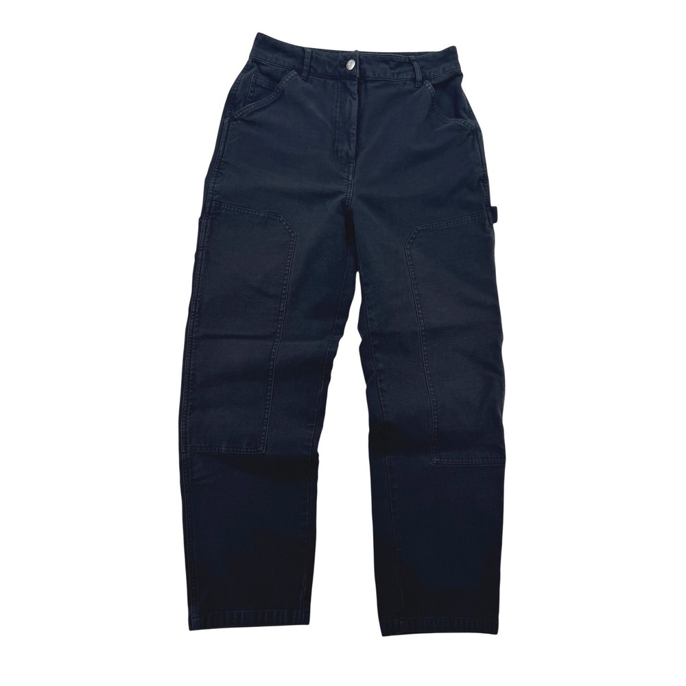 Aritzia Wilfred Free Brennan Pant 4 Black Excellent High Rise Utility Straight